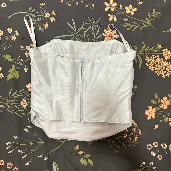 Vintage Paule Vasseur Baby Blue Silk Two-Piece Matching Set - Picture 5 of 7